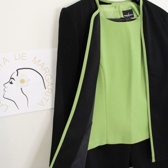3 pieces formal business garment black and green 14 mint conditions - Picture 3 of 12